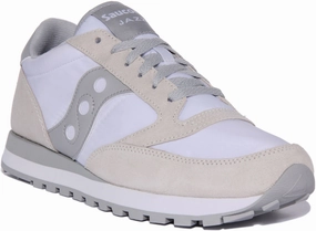 Saucony Jazz Original In White Grey For Men Shoes Saucony