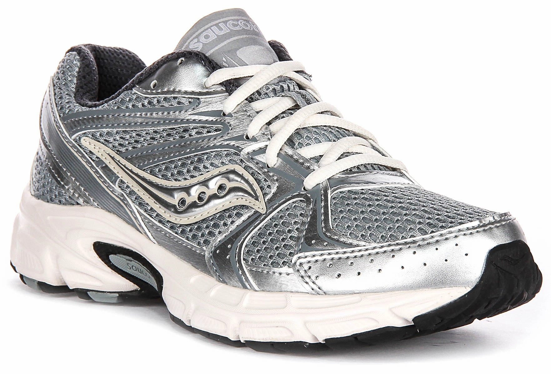 Saucony Ride Millennium In Silver white For Women Shoes Saucony
