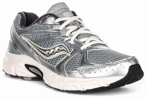 Saucony Ride Millennium In Silver white For Women Shoes Saucony