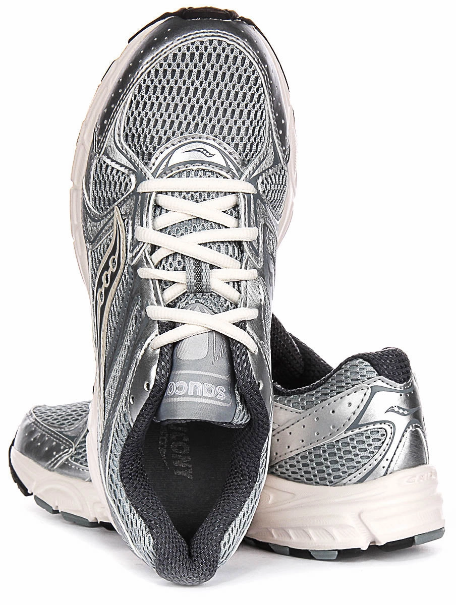 Saucony Ride Millennium In Silver white For Women Shoes Saucony