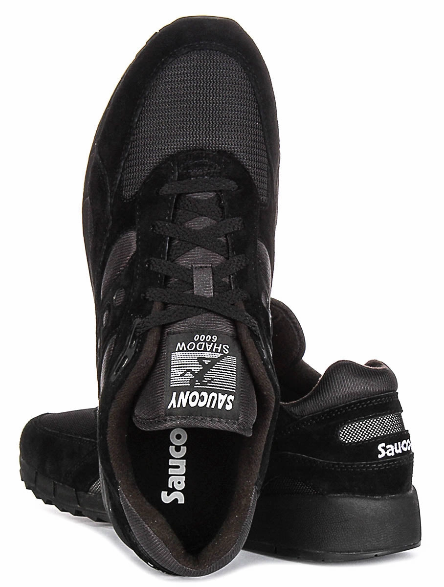 Saucony Shadow 6000 In All Black Shoes Saucony