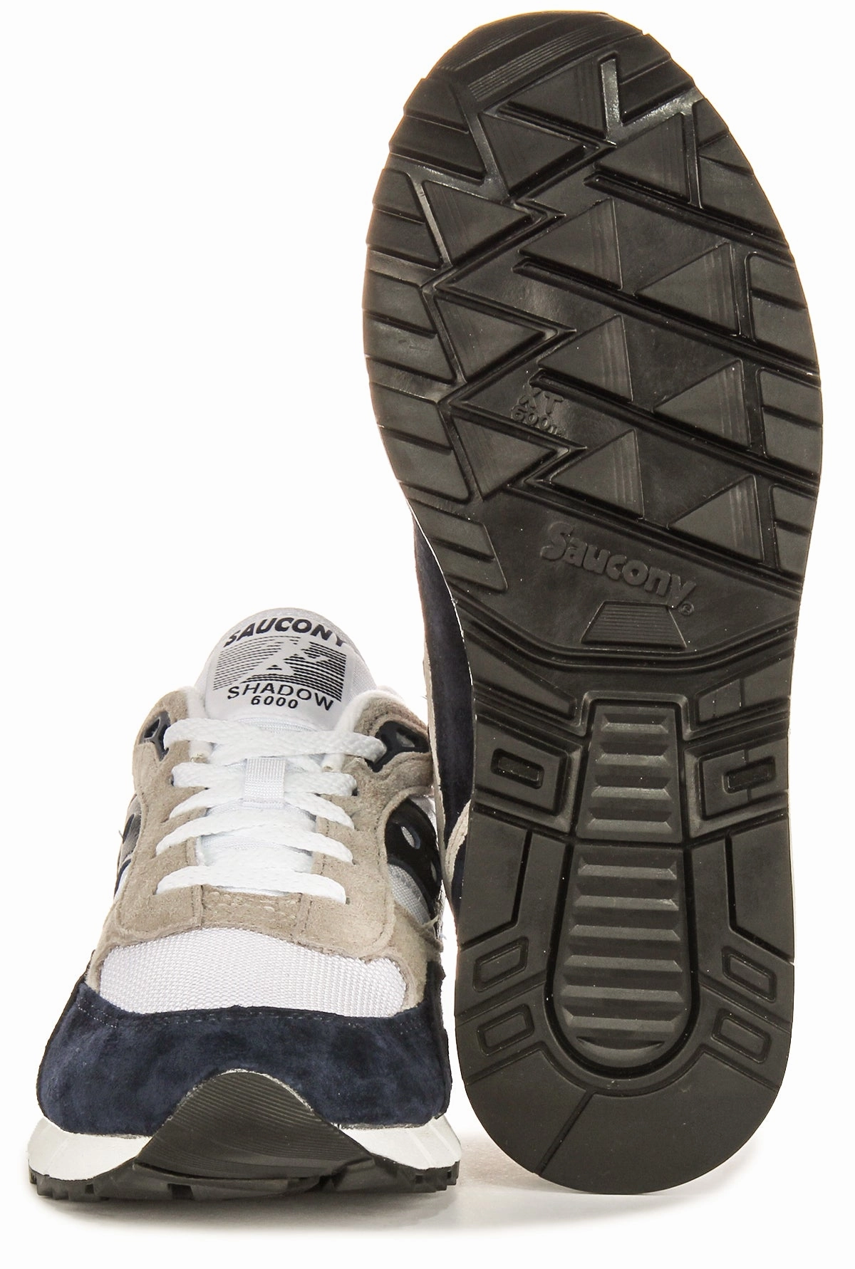 Saucony Shadow 6000 In White Navy Shoes Saucony