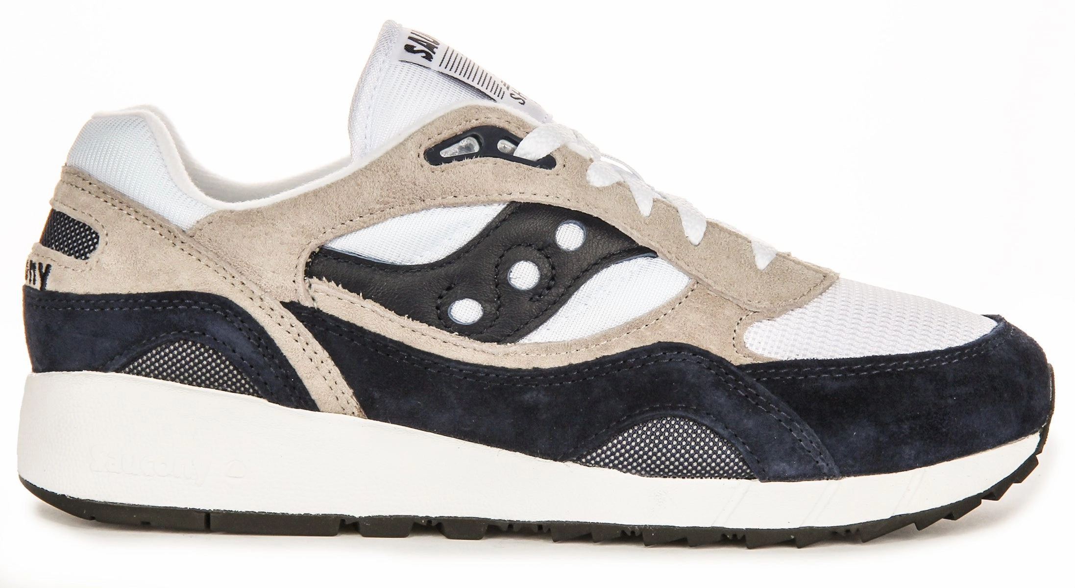 Saucony Shadow 6000 In White Navy Shoes Saucony