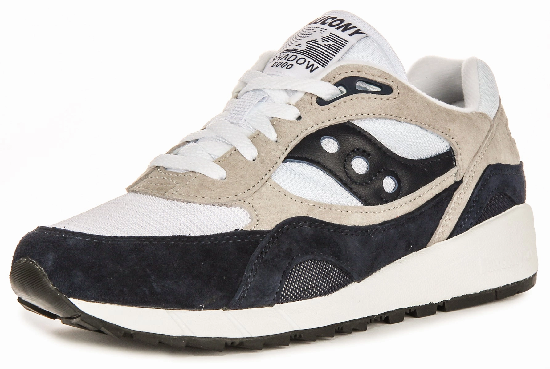 Saucony Shadow 6000 In White Navy Shoes Saucony