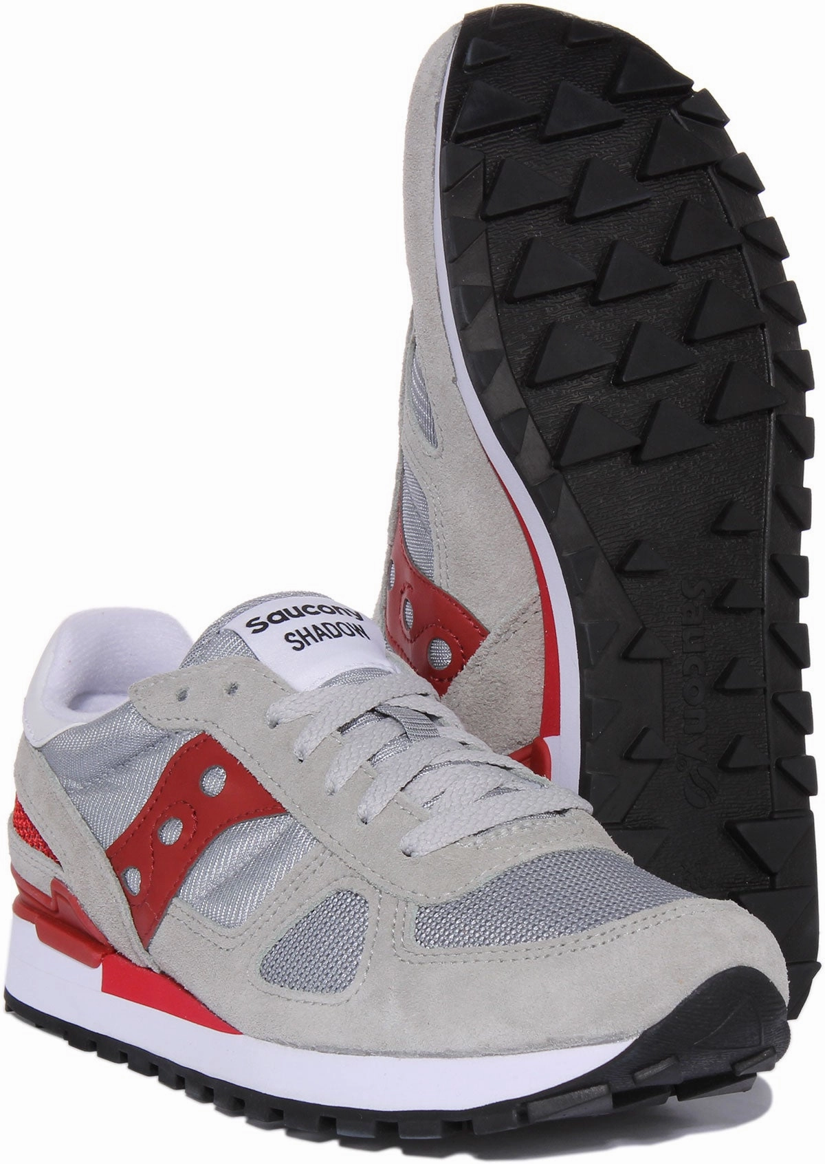 Saucony Shadow Original In Grey Red For Men Shoes Saucony