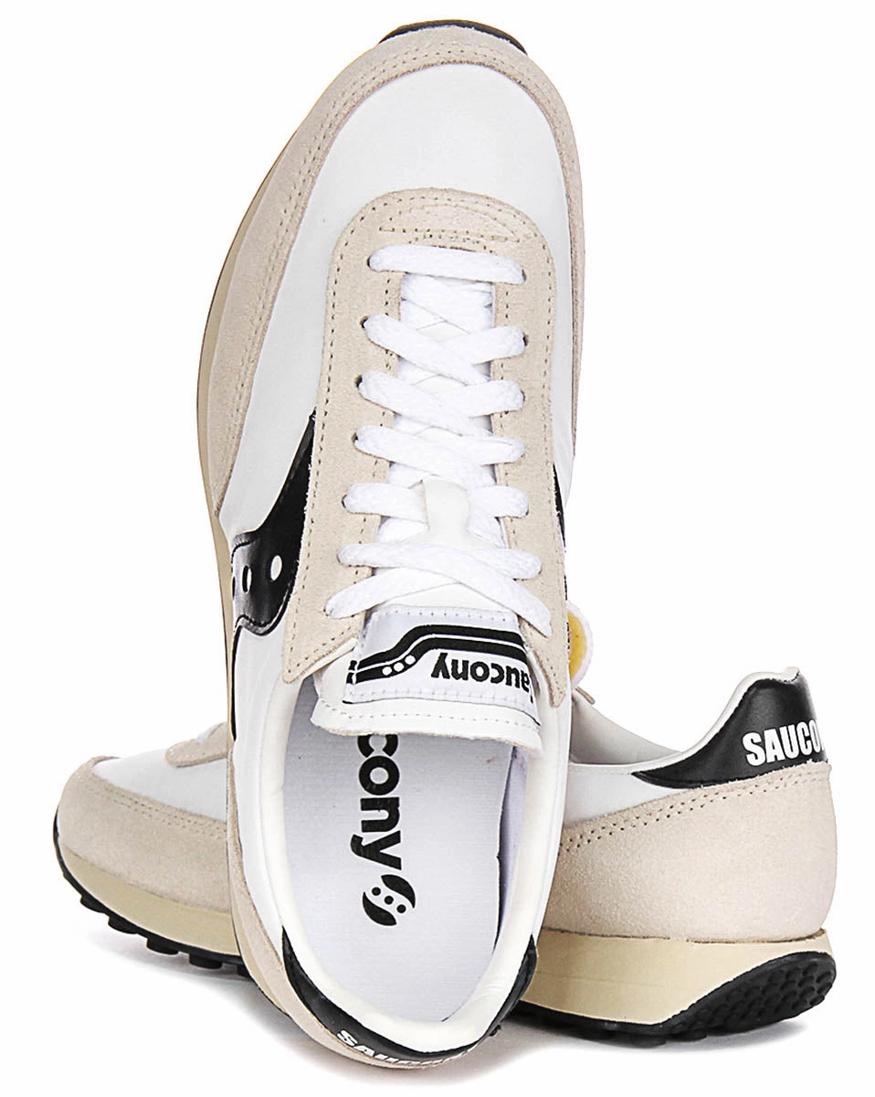 Saucony Trainer 80 In White Black Shoes Saucony