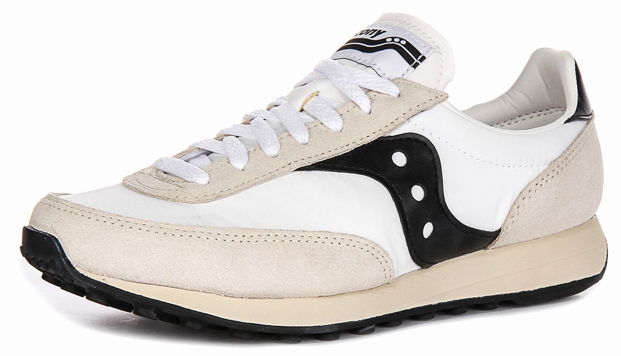 Saucony Trainer 80 In White Black Shoes Saucony
