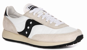 Saucony Trainer 80 In White Black Shoes Saucony