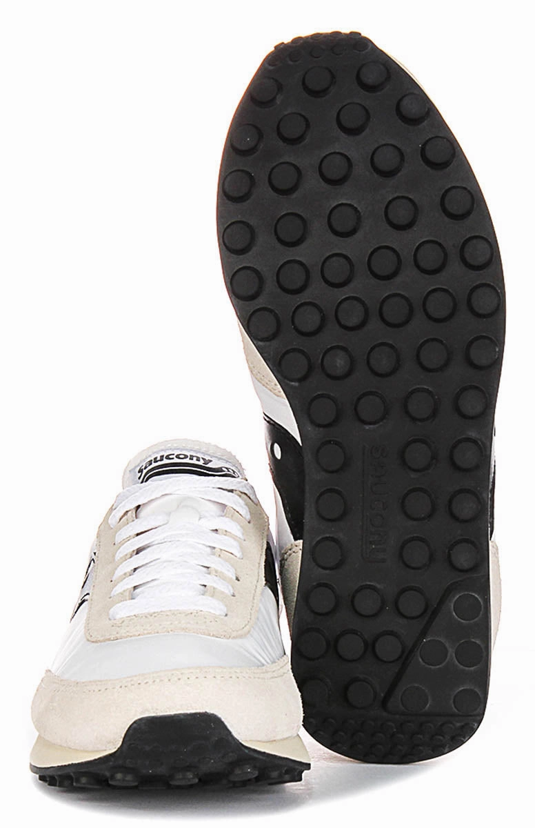 Saucony Trainer 80 In White Black Shoes Saucony