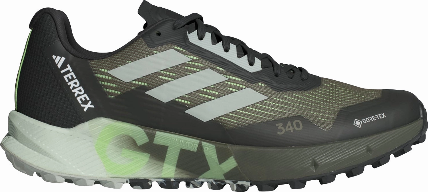 Shoes Adidas footwear Men adidas Terrex Agravic Flow 2 GORE-TEX Mens Trail Running Shoes - Green
