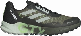 Shoes Adidas footwear Men adidas Terrex Agravic Flow 2 GORE-TEX Mens Trail Running Shoes - Green