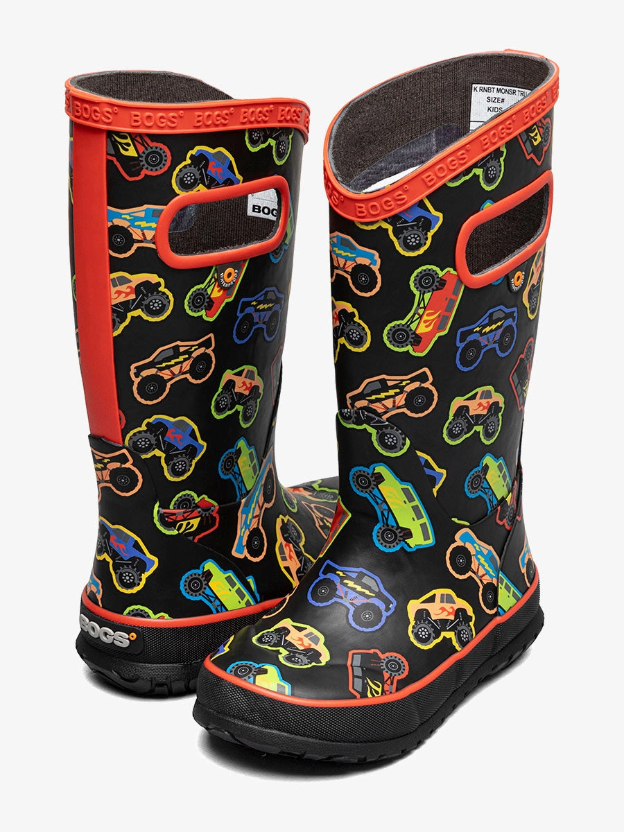 Shoes Bogs Kids' Rainboot Monster Trucks