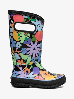 Shoes Bogs Kids' Rainboot Overlap Flowers