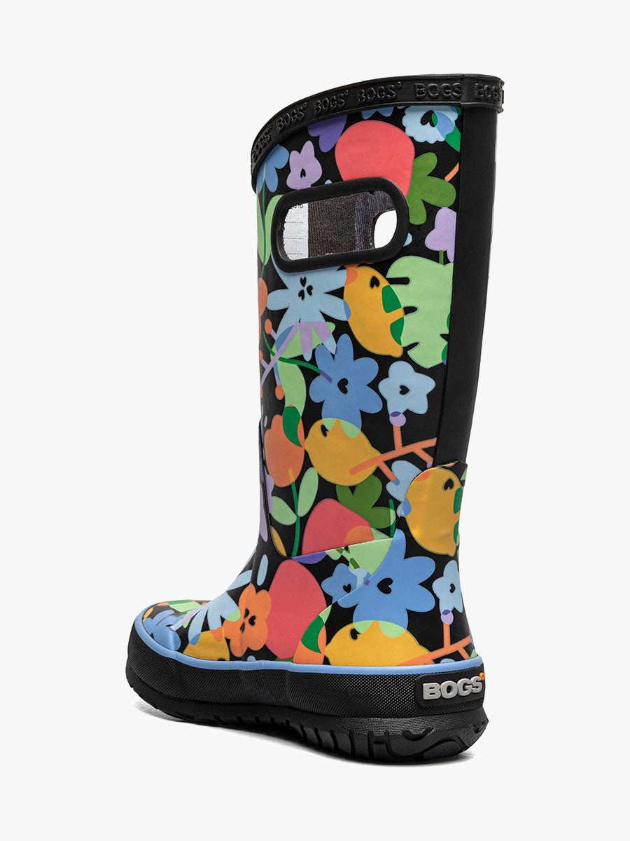 Shoes Bogs Kids' Rainboot Overlap Flowers