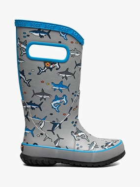 Shoes Bogs Kids' Rainboot Pixel Shark