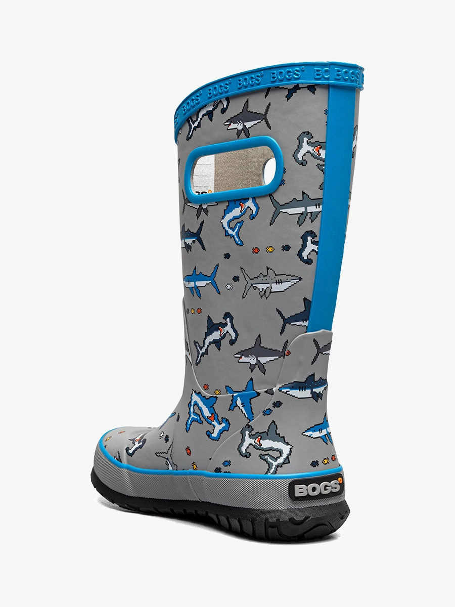 Shoes Bogs Kids' Rainboot Pixel Shark