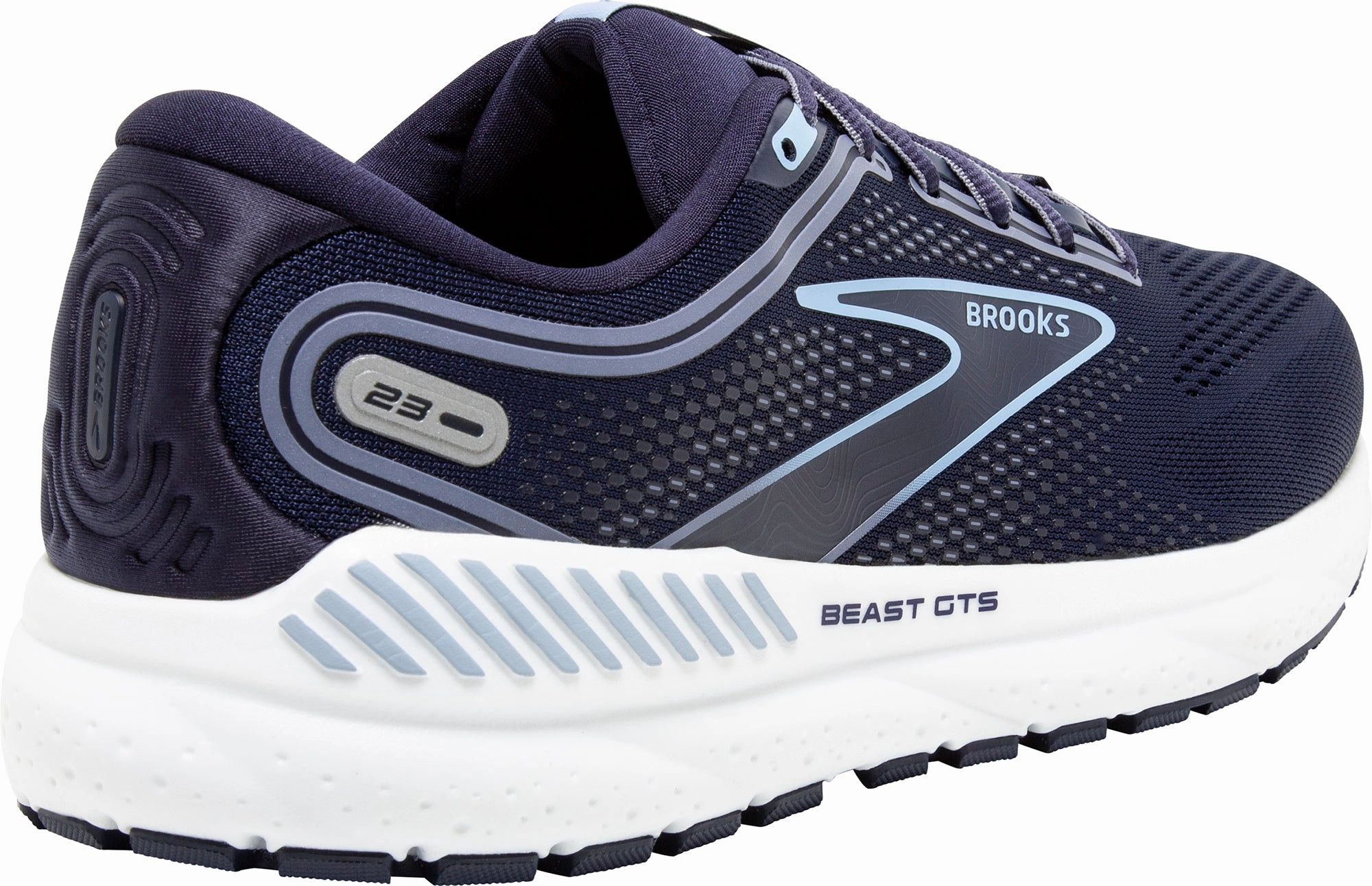 Shoes Brooks Brooks Beast GTS 23 WIDE FIT Mens Running Shoes - Navy