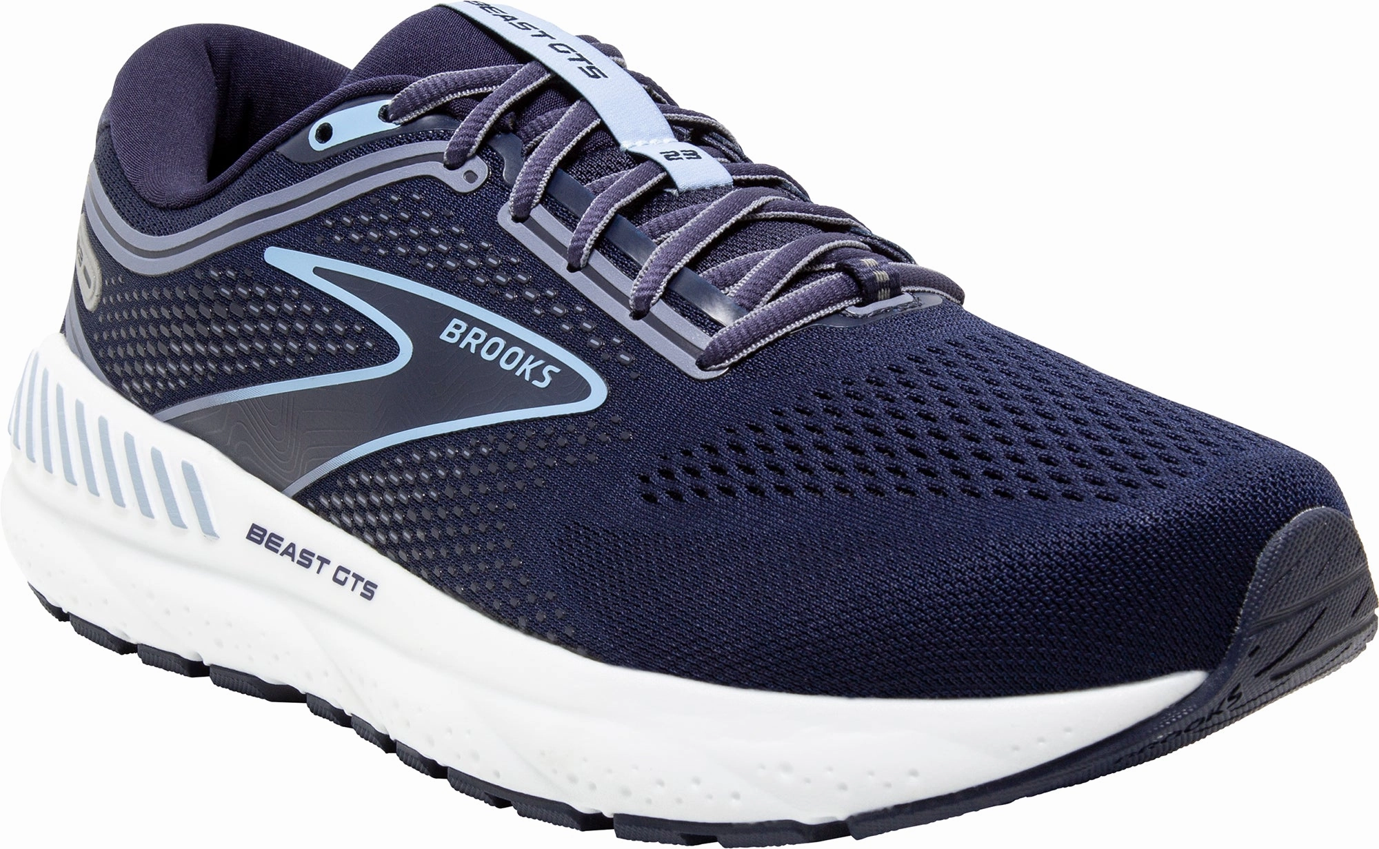 Shoes Brooks Brooks Beast GTS 23 WIDE FIT Mens Running Shoes - Navy