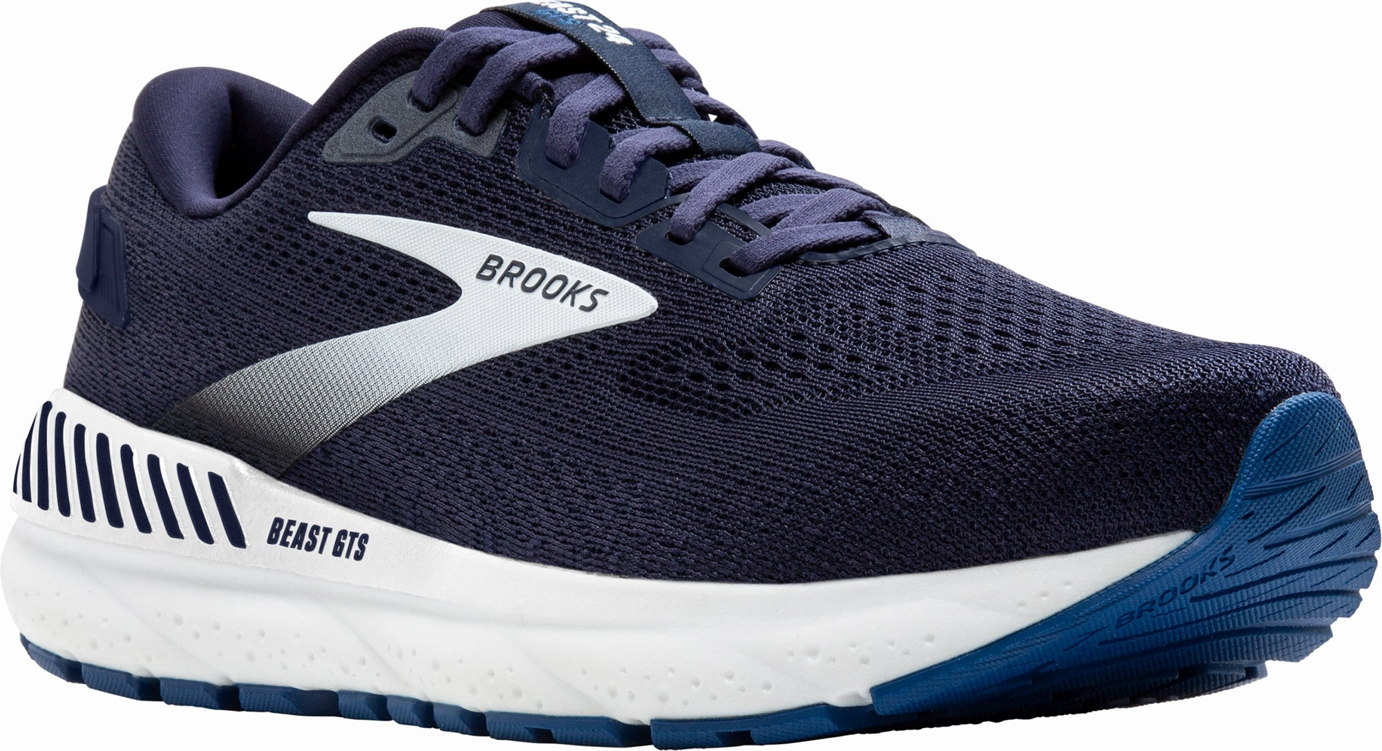 Shoes Brooks Brooks Beast GTS 24 WIDE FIT Mens Running Shoes - Navy