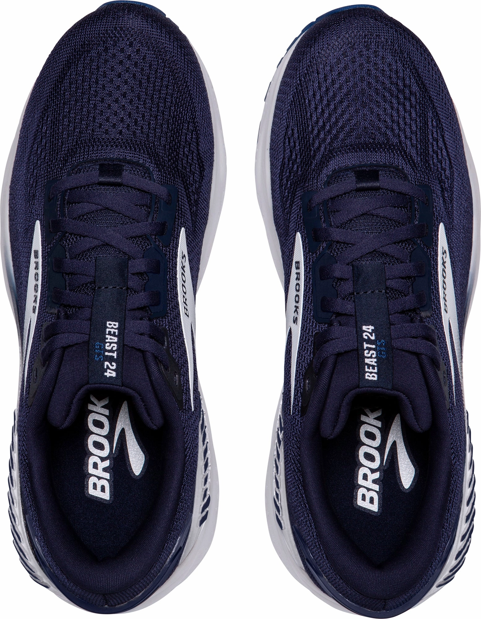 Shoes Brooks Brooks Beast GTS 24 WIDE FIT Mens Running Shoes - Navy