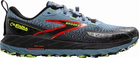 Shoes Brooks Brooks Cascadia 18 WIDE FIT Mens Trail Running Shoes - Blue
