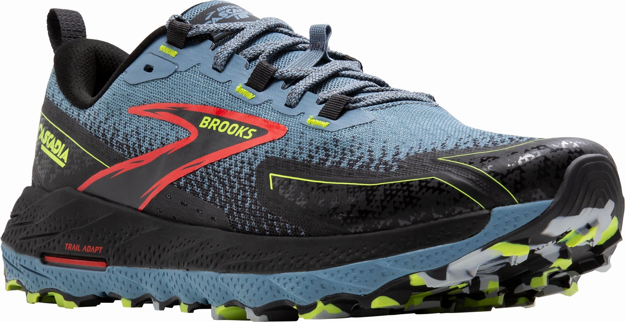 Shoes Brooks Brooks Cascadia 18 WIDE FIT Mens Trail Running Shoes - Blue