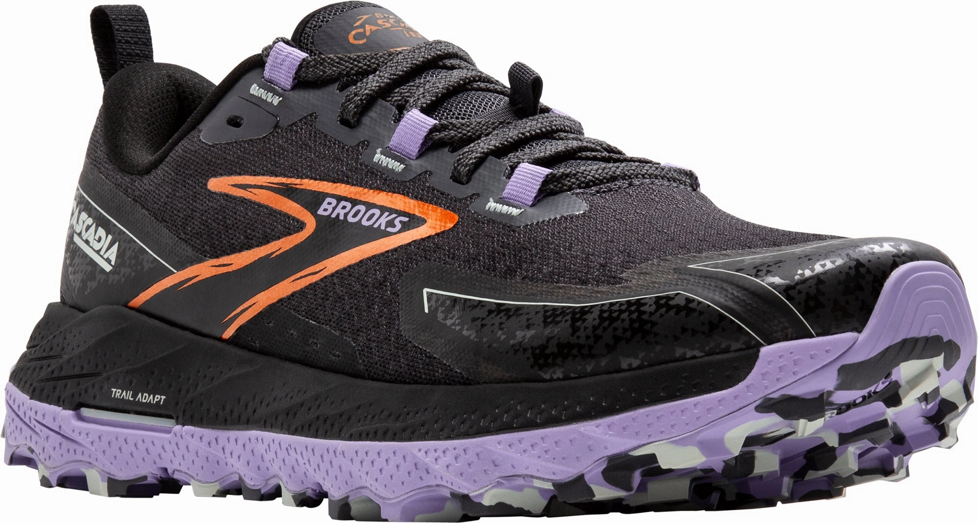 Shoes Brooks Brooks Cascadia 18 WIDE FIT Womens Trail Running Shoes - Black