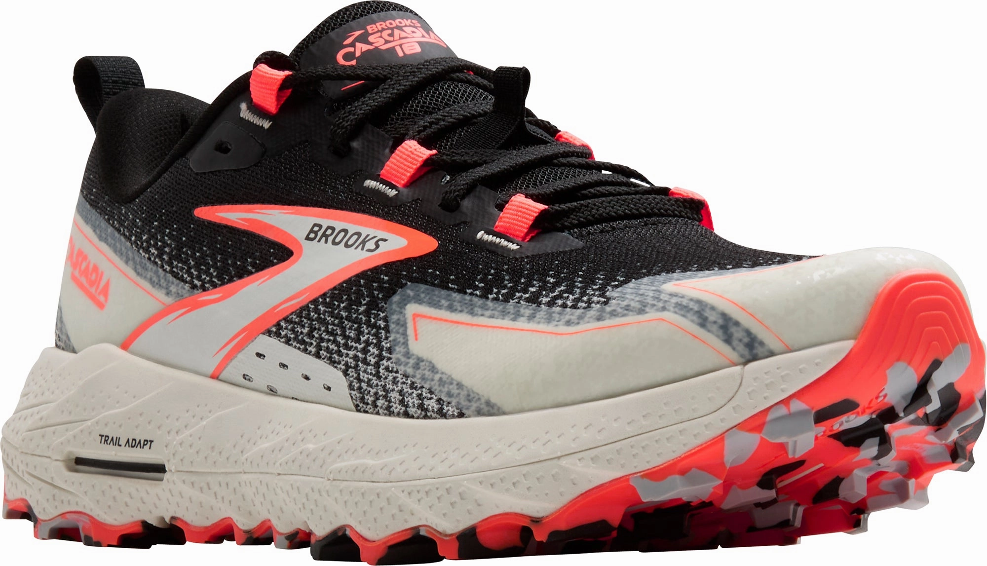 Shoes Brooks Brooks Cascadia 18 Womens Trail Running Shoes - Black