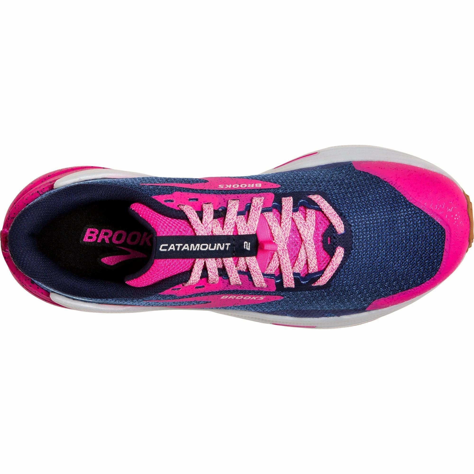 Shoes Brooks Brooks Catamount 2 Womens Trail Running Shoes - Navy