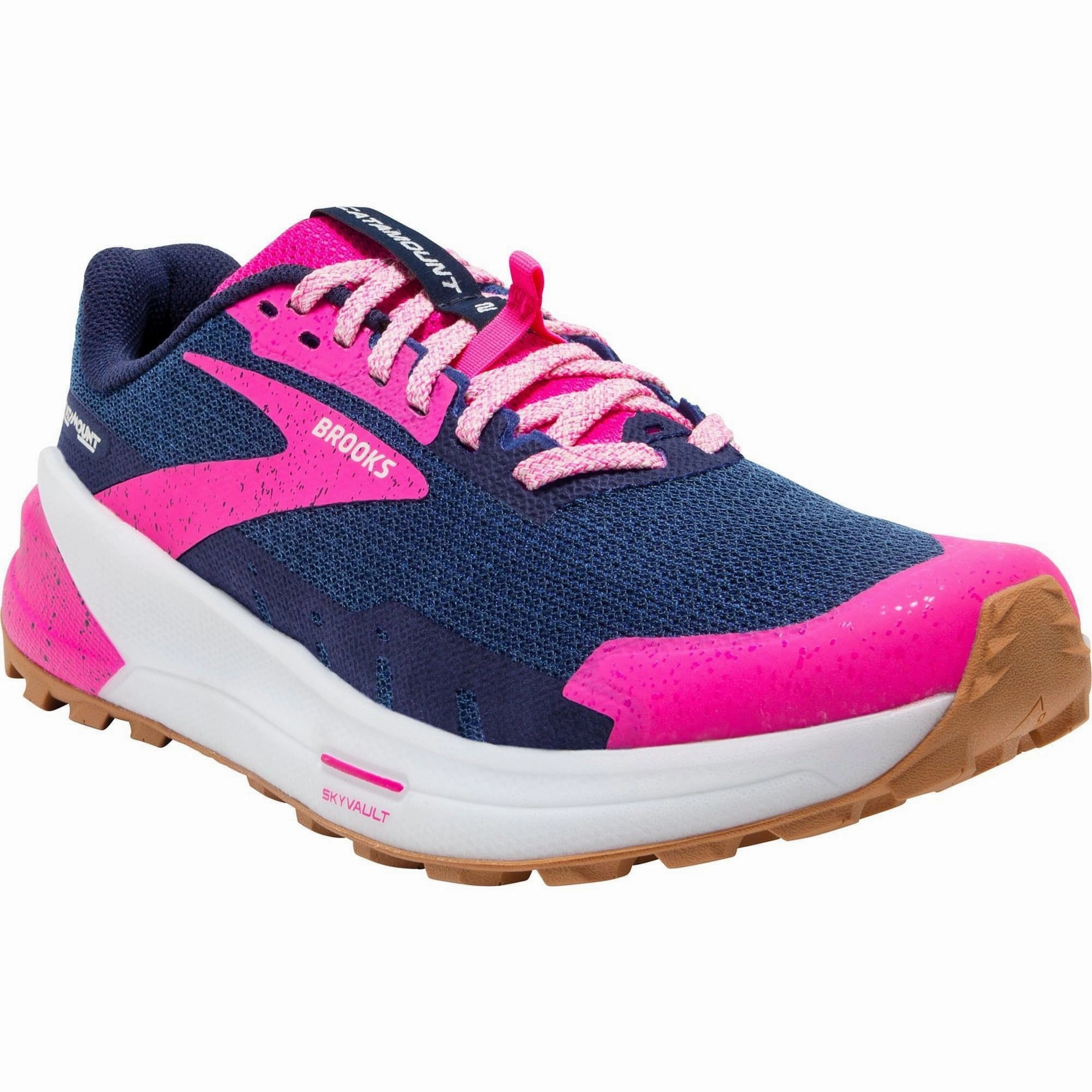 Shoes Brooks Brooks Catamount 2 Womens Trail Running Shoes - Navy