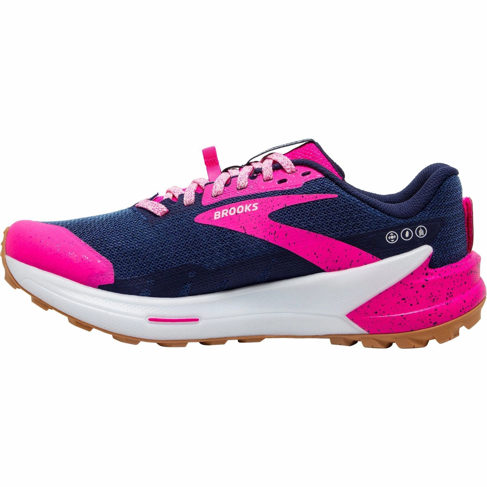 Shoes Brooks Brooks Catamount 2 Womens Trail Running Shoes - Navy