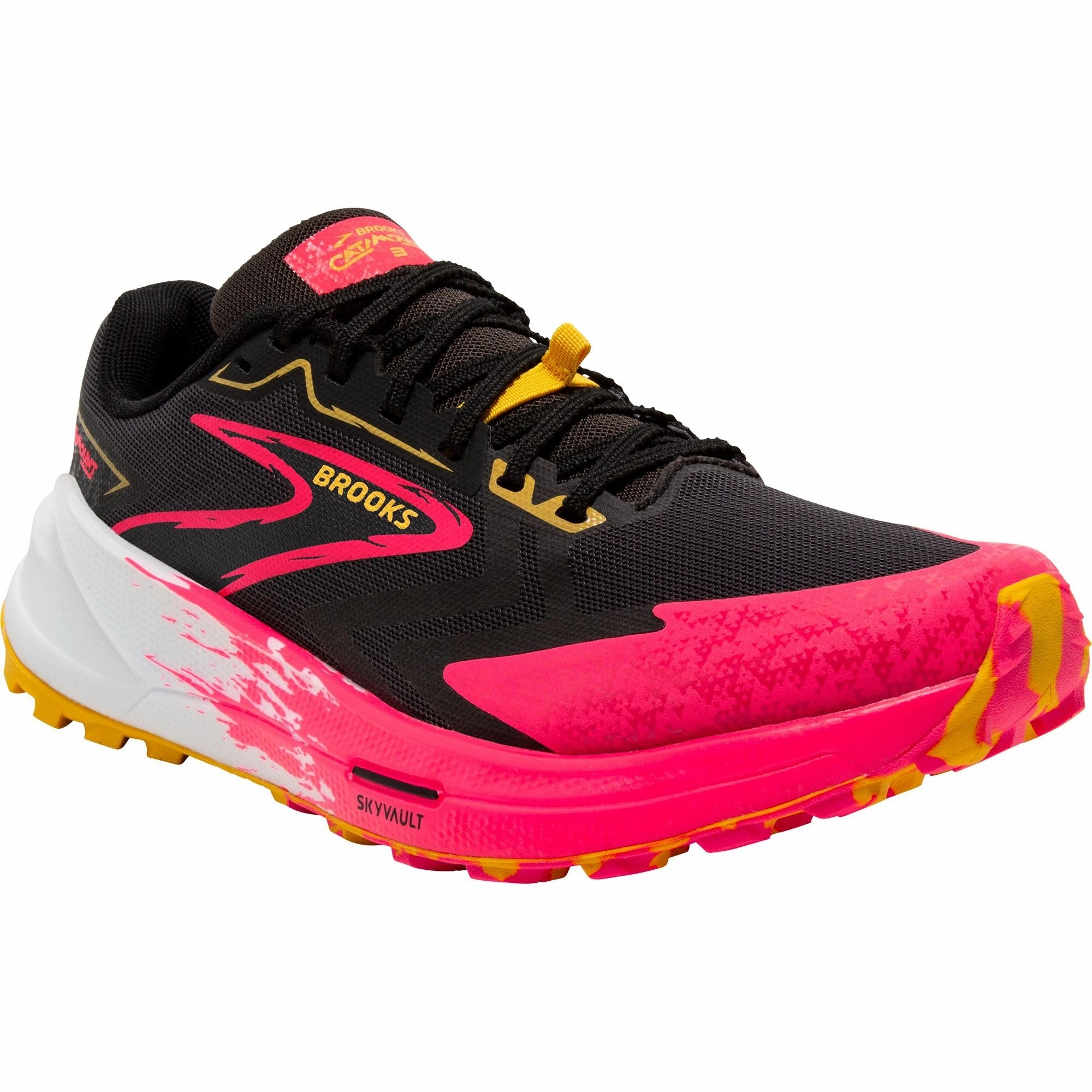 Shoes Brooks Brooks Catamount 3 Womens Trail Running Shoes - Black