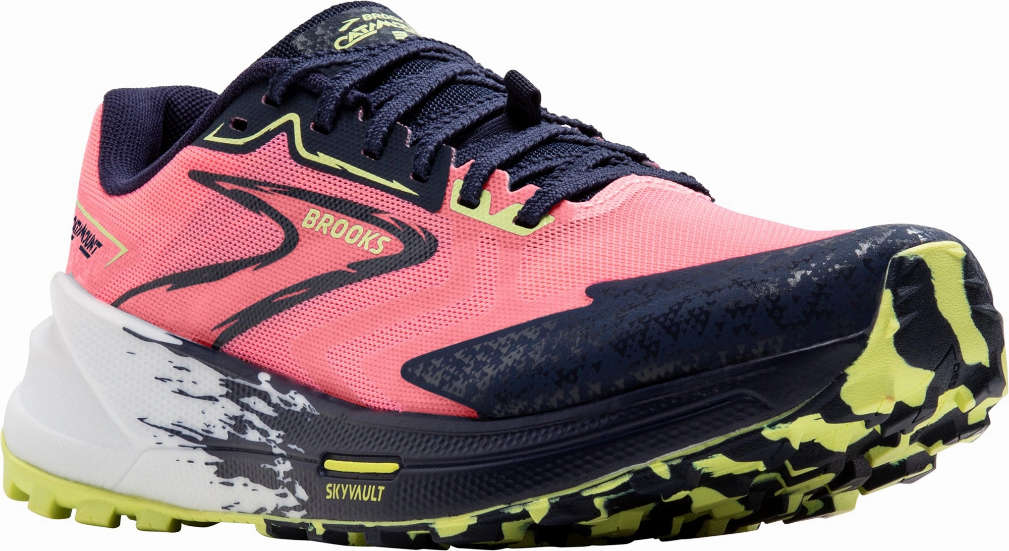 Shoes Brooks Brooks Catamount 3 Womens Trail Running Shoes - Pink
