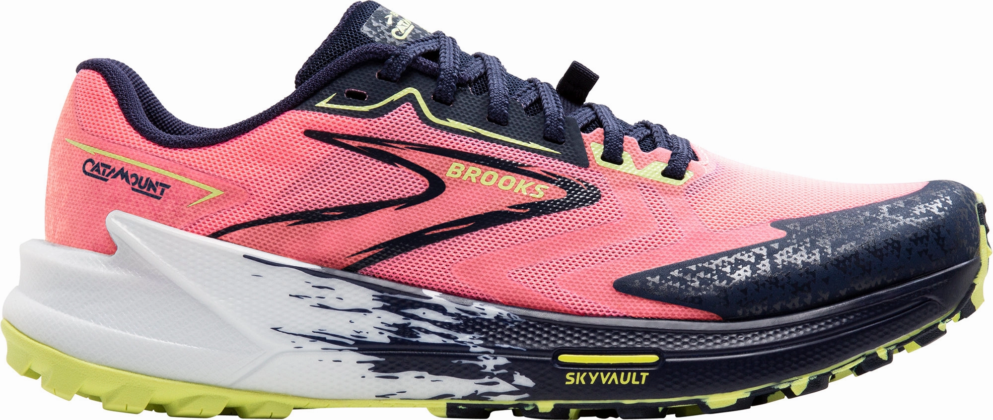 Shoes Brooks Brooks Catamount 3 Womens Trail Running Shoes - Pink