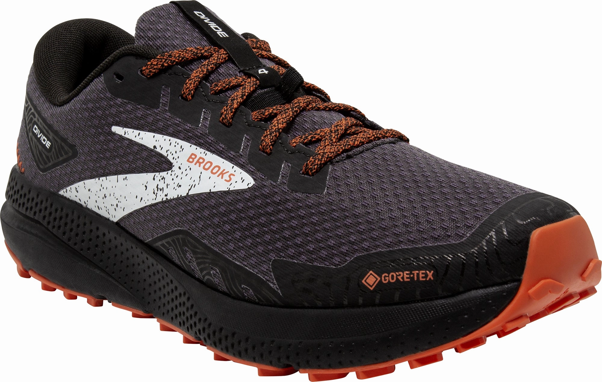 Shoes Brooks Brooks Divide 4 GORE-TEX Mens Trail Running Shoes - Black