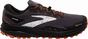 Shoes Brooks Brooks Divide 4 GORE-TEX Mens Trail Running Shoes - Black