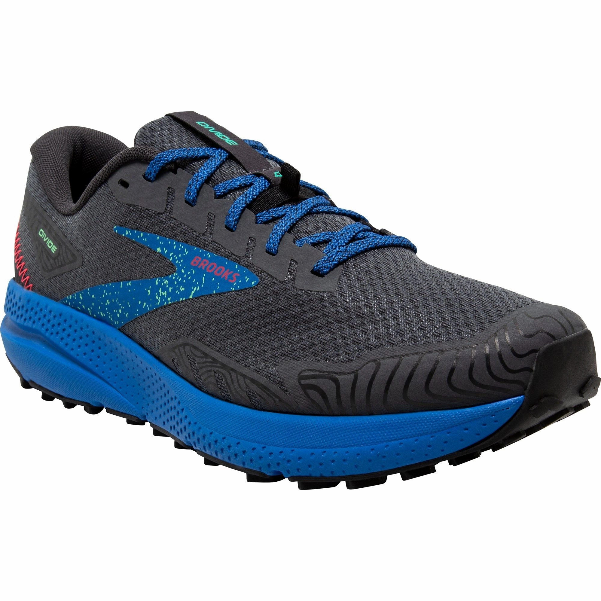 Shoes Brooks Brooks Divide 4 Mens Trail Running Shoes - Black