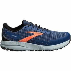 Shoes Brooks Brooks Divide 4 Mens Trail Running Shoes - Navy