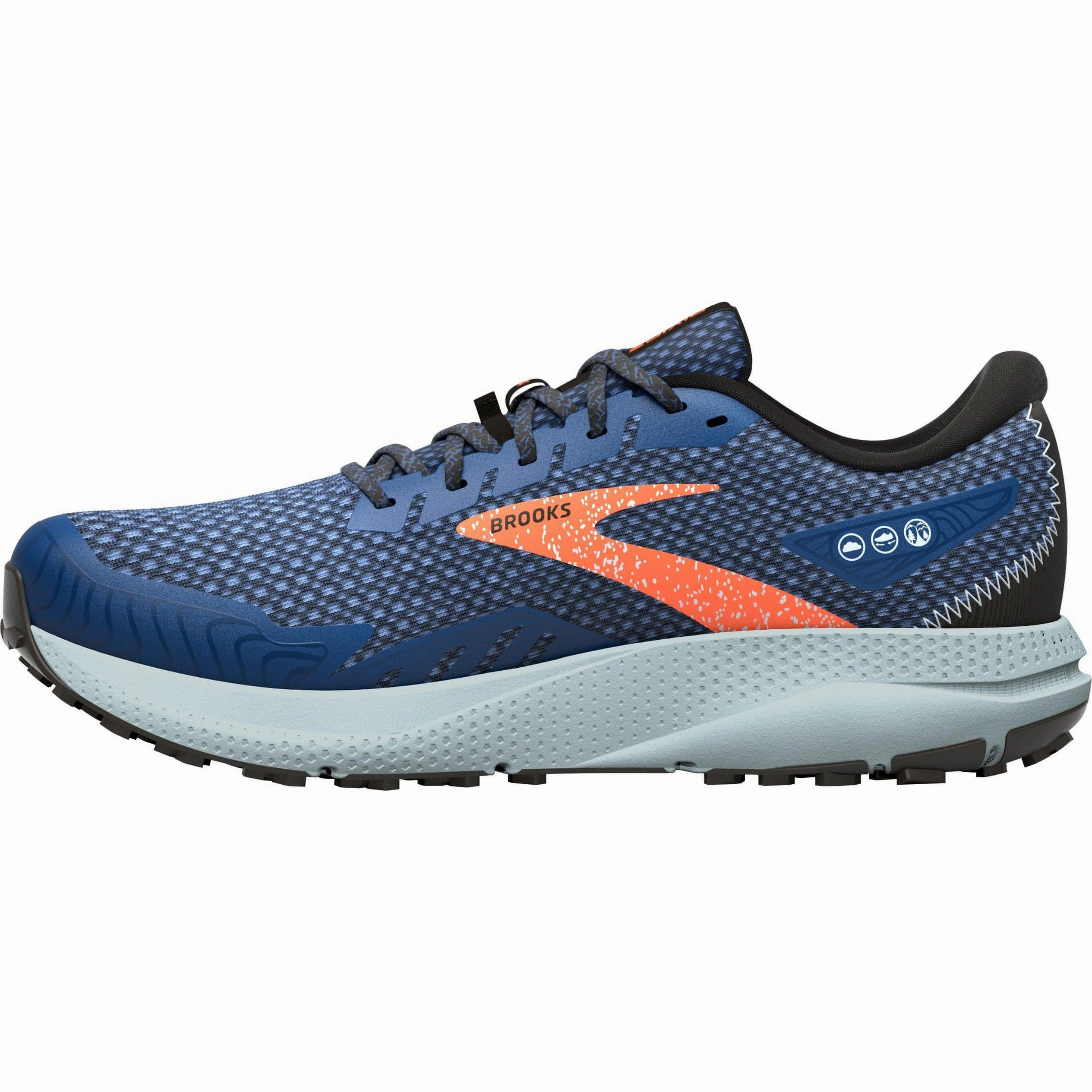 Shoes Brooks Brooks Divide 4 Mens Trail Running Shoes - Navy