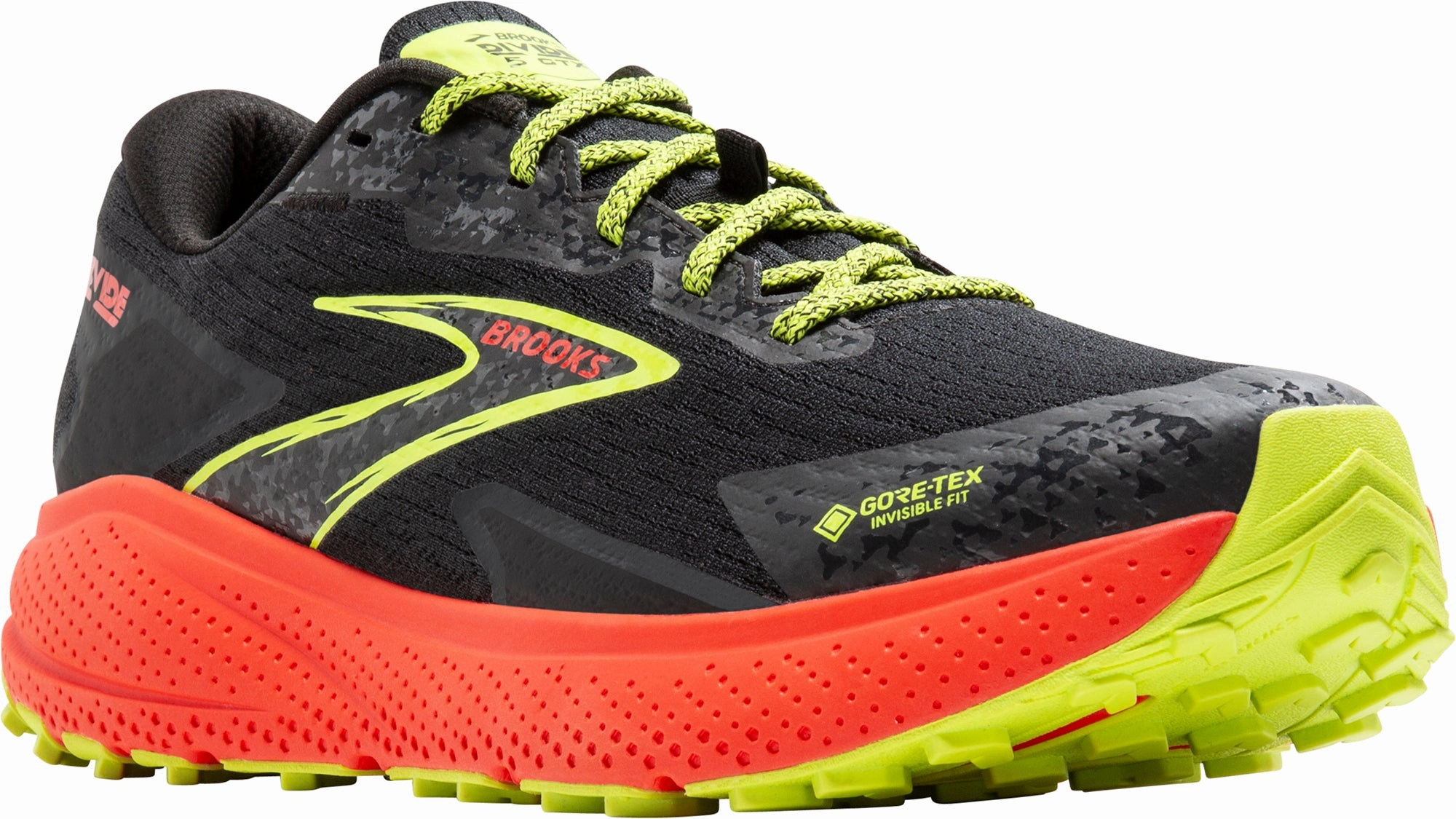 Shoes Brooks Brooks Divide 5 GORE-TEX Mens Trail Running Shoes - Black