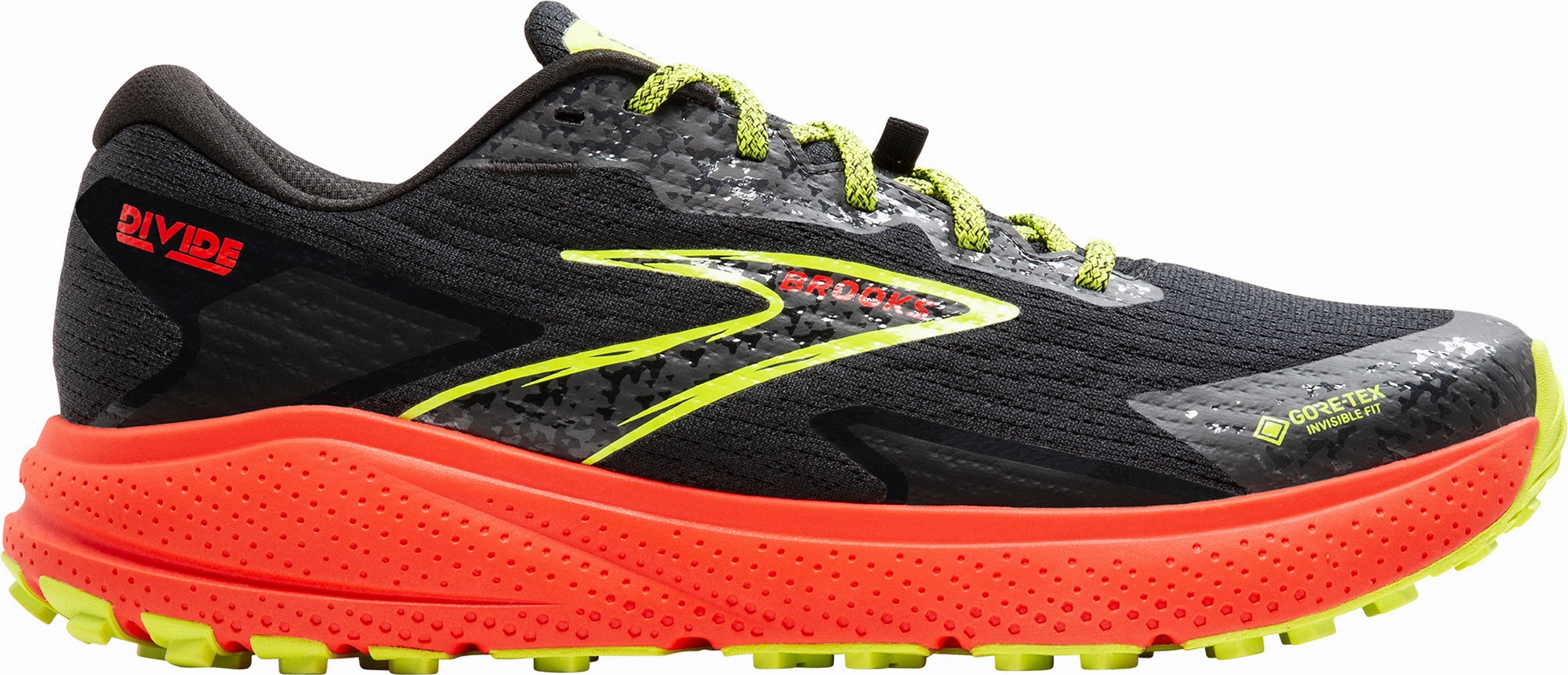 Shoes Brooks Brooks Divide 5 GORE-TEX Mens Trail Running Shoes - Black