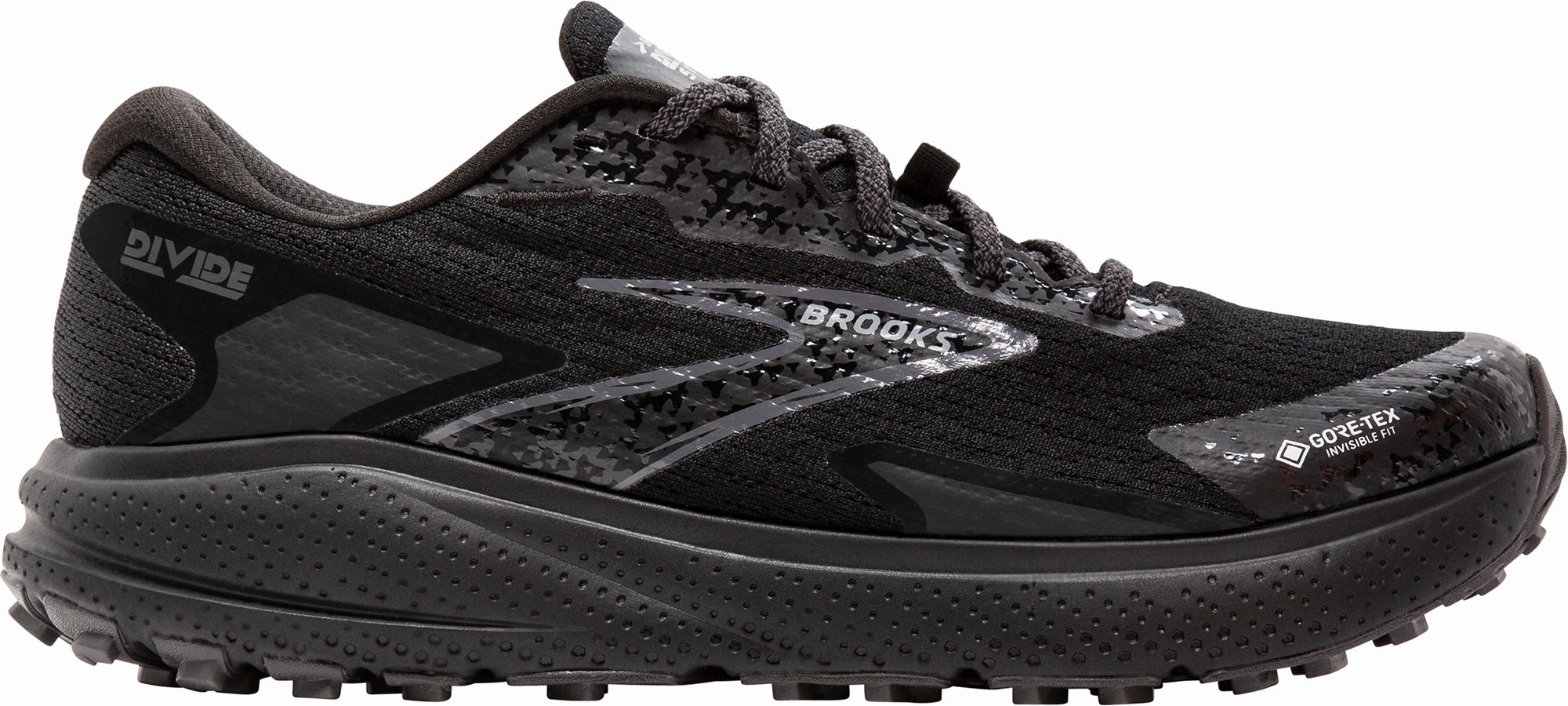 Shoes Brooks Brooks Divide 5 GORE-TEX Mens Trail Running Shoes - Black