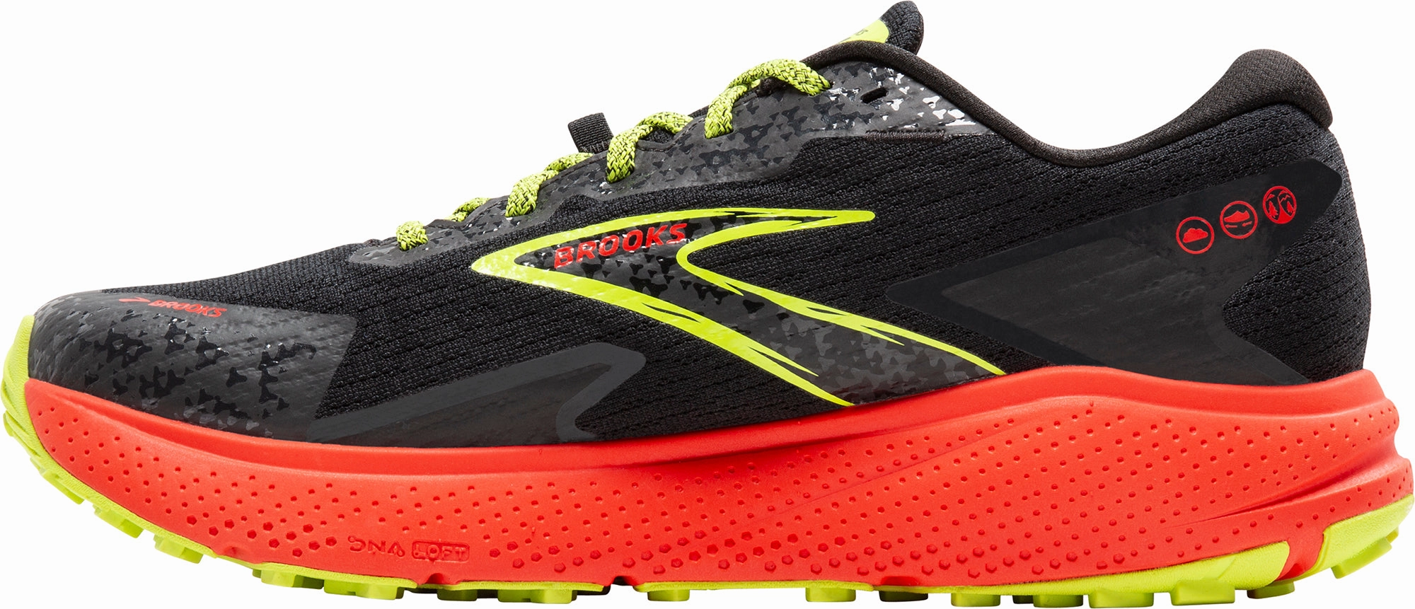 Shoes Brooks Brooks Divide 5 GORE-TEX Mens Trail Running Shoes - Black