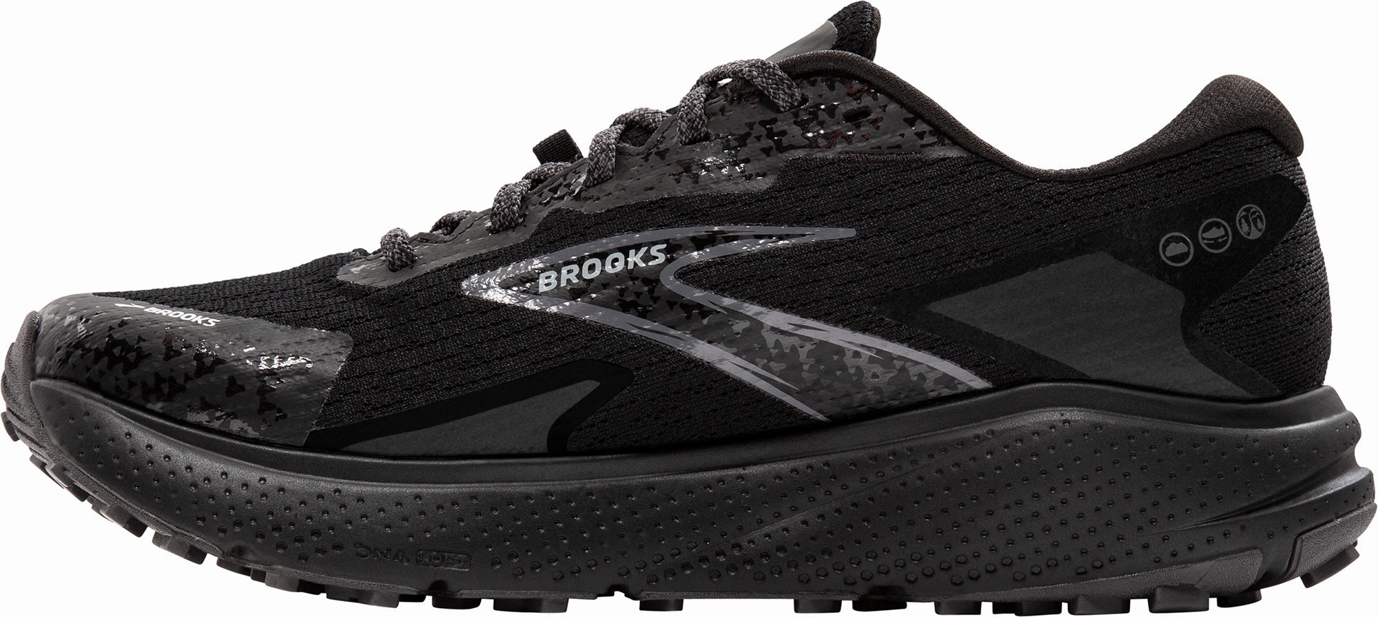 Shoes Brooks Brooks Divide 5 GORE-TEX Mens Trail Running Shoes - Black