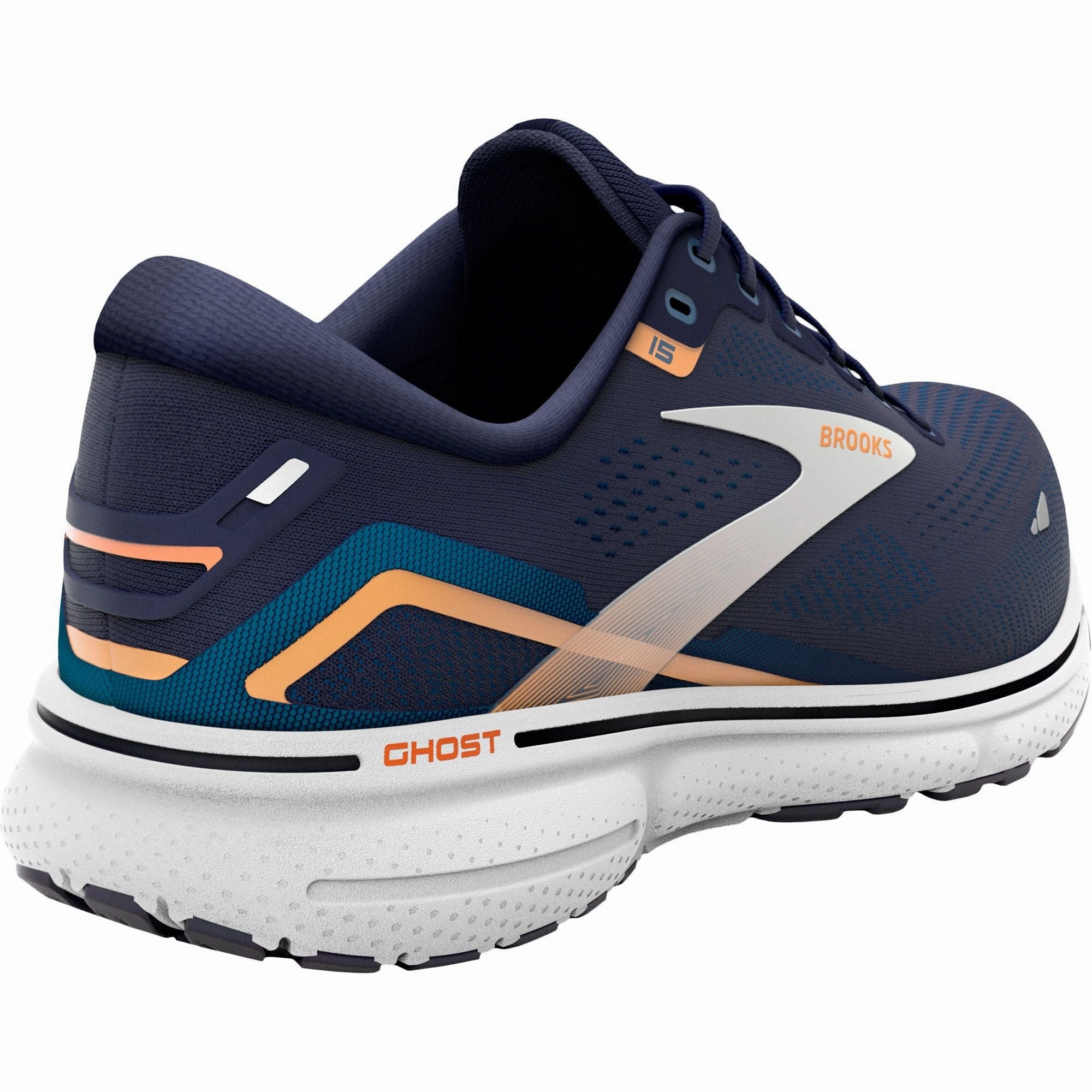 Shoes Brooks Brooks Ghost 15 WIDE FIT Mens Running Shoes - Navy