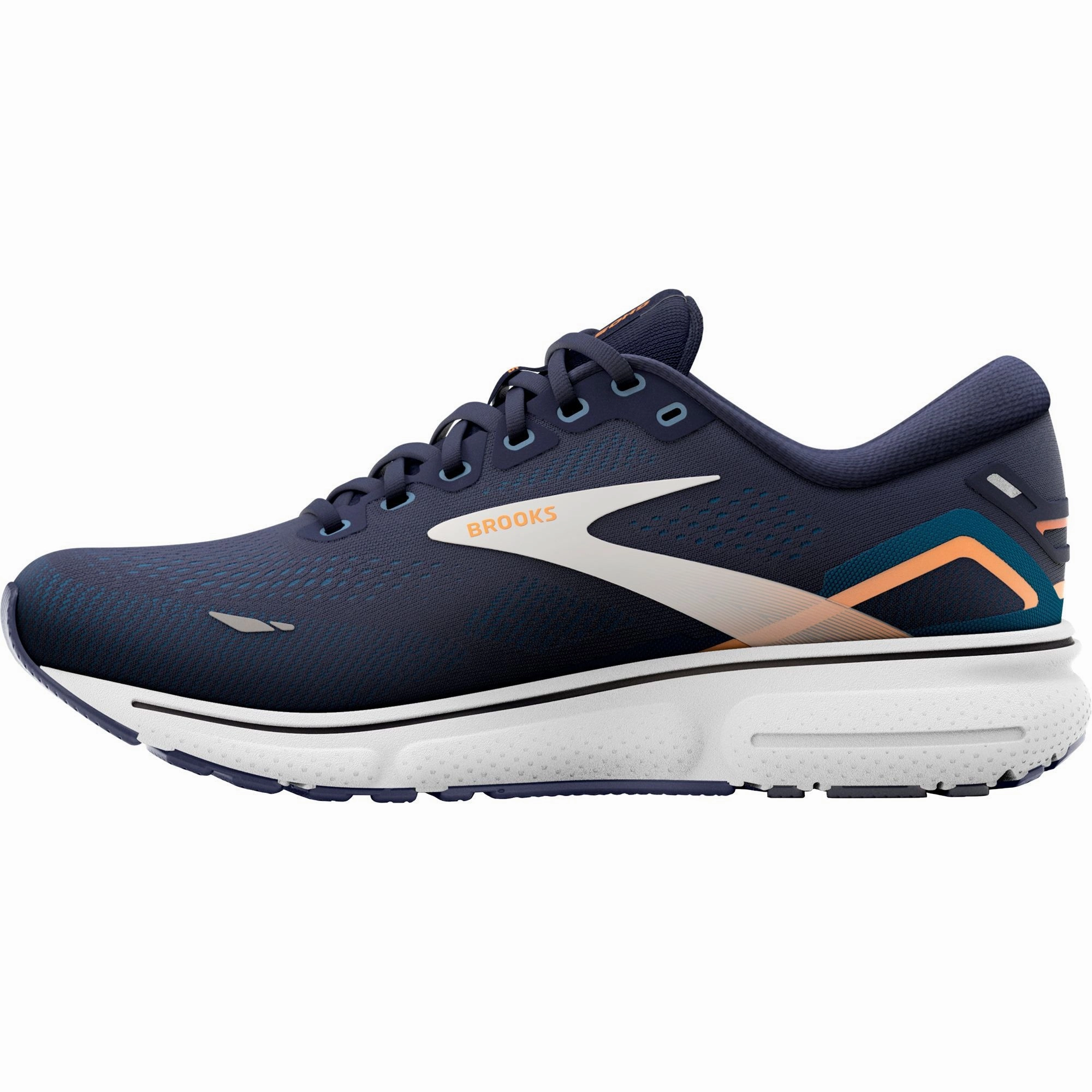 Shoes Brooks Brooks Ghost 15 WIDE FIT Mens Running Shoes - Navy