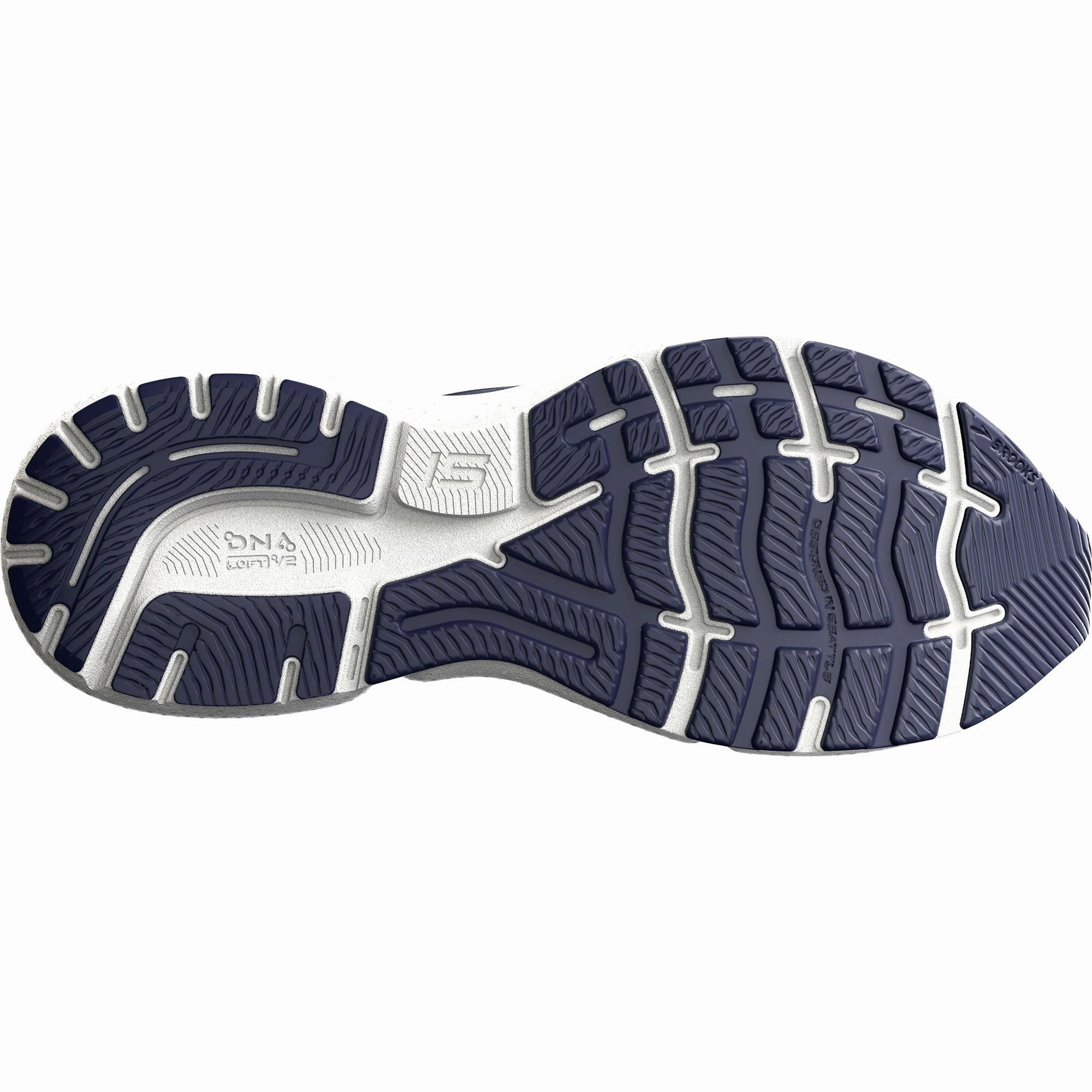 Shoes Brooks Brooks Ghost 15 WIDE FIT Mens Running Shoes - Navy