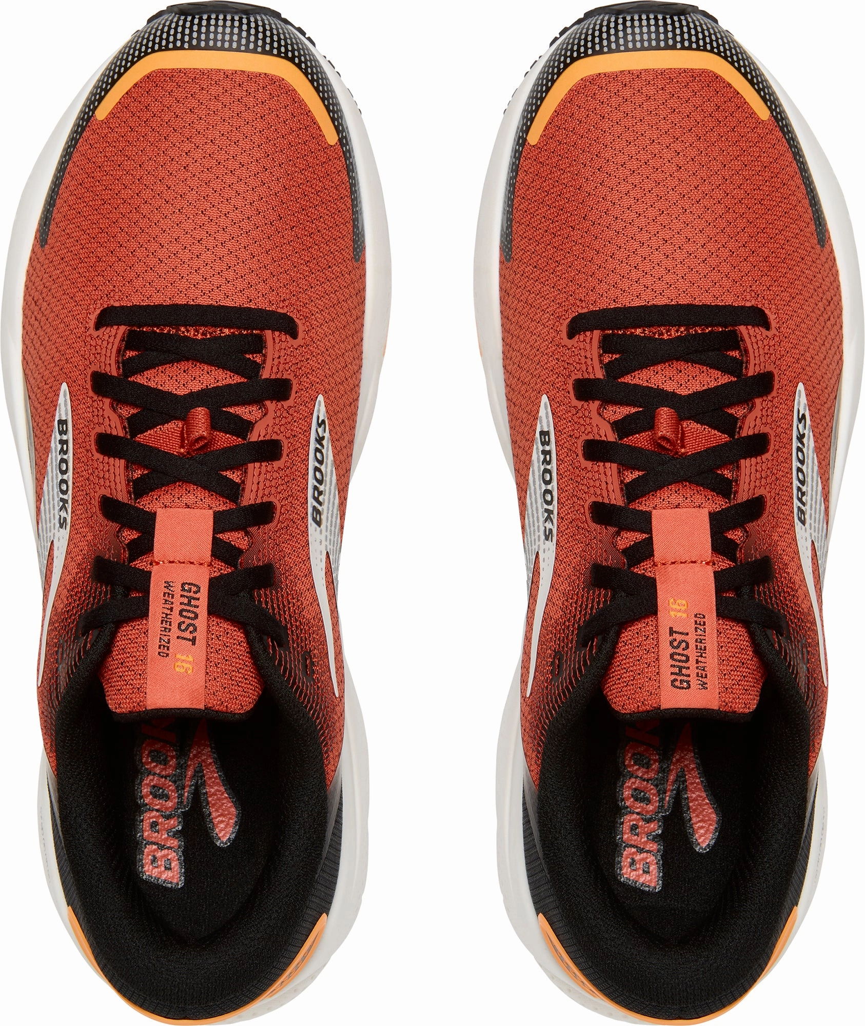 Shoes Brooks Brooks Ghost 16 Weatherized Mens Running Shoes - Orange