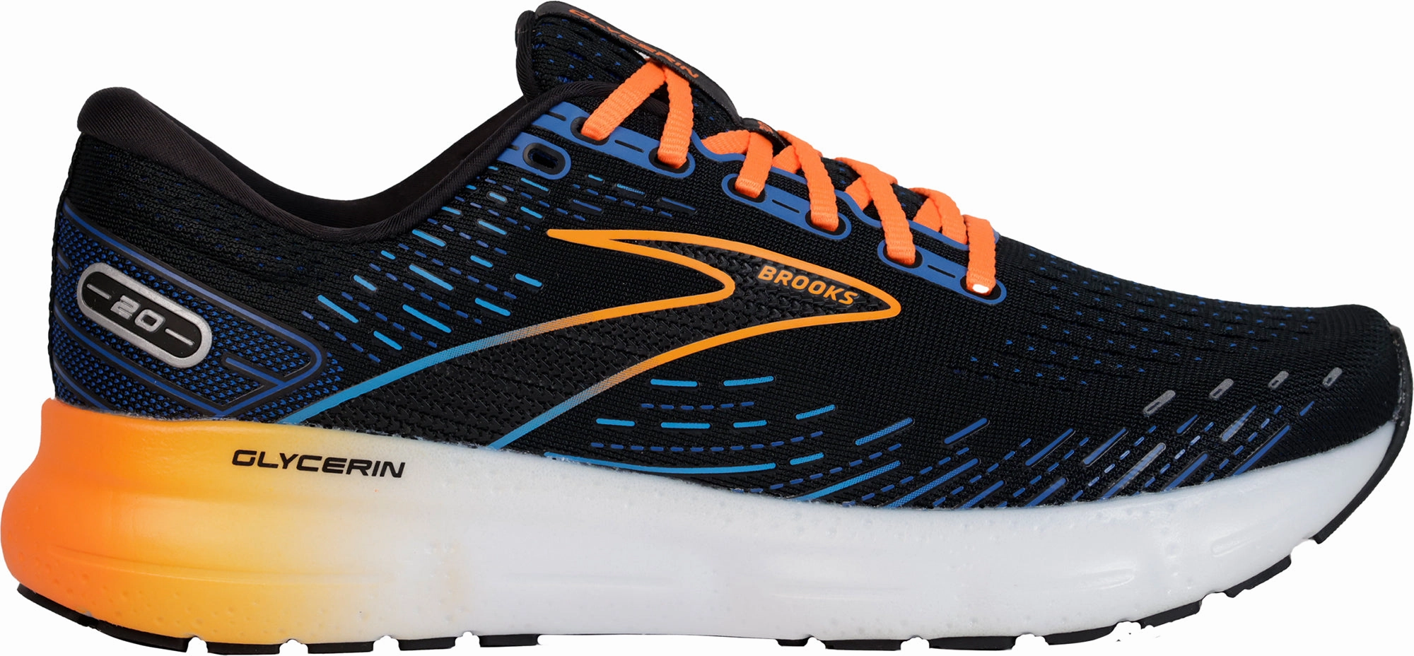 Shoes Brooks Brooks Glycerin 20 Mens Running Shoes - Black