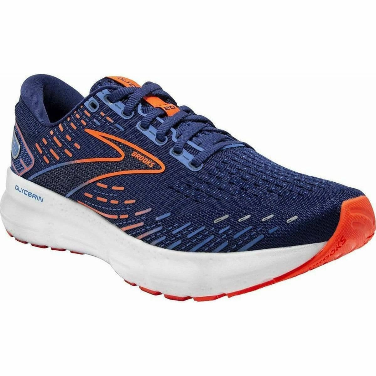 Shoes Brooks Brooks Glycerin 20 Mens Running Shoes - Blue